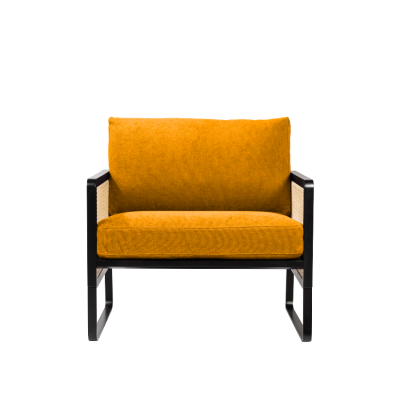 Ocre coton Cannage Armchair